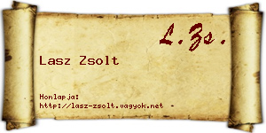 Lasz Zsolt névjegykártya